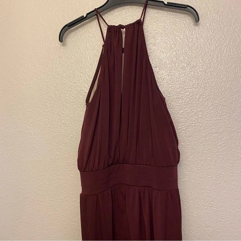 WEISSMAN balera Dance burgundy Costume Split Leg Unitard body suit MJ12201 LA ad